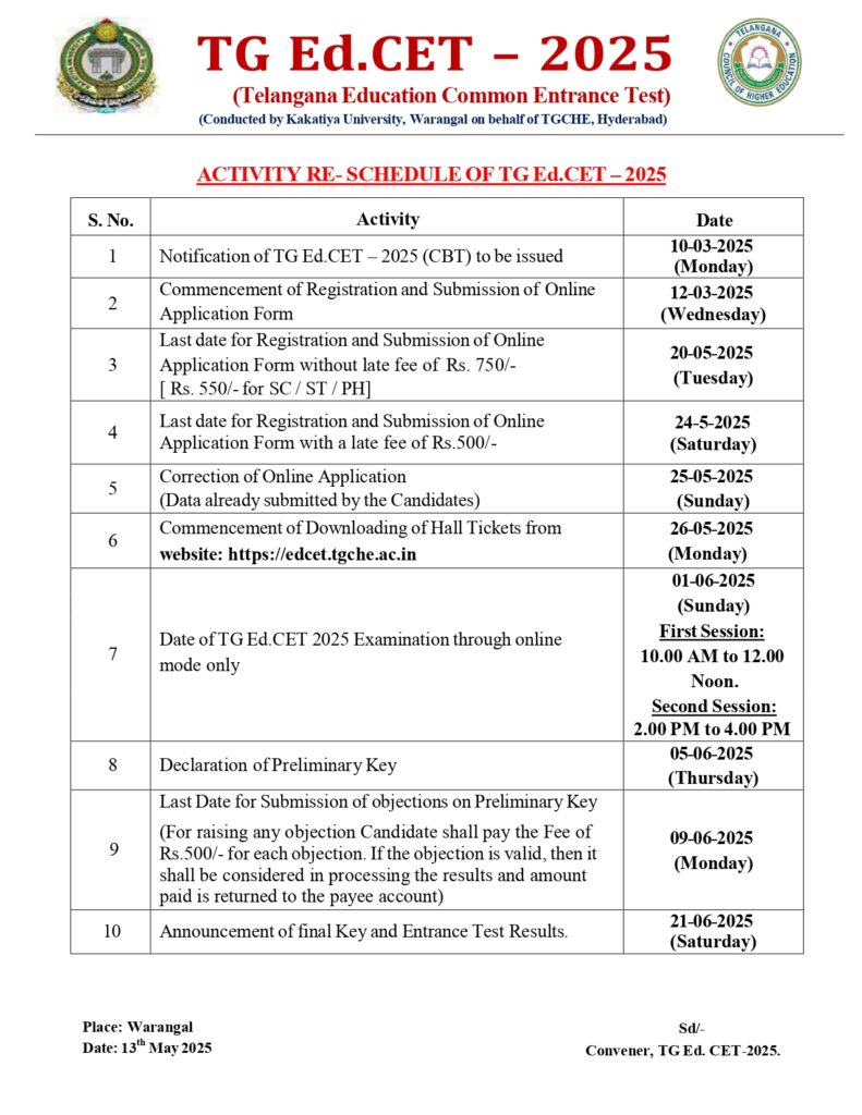 Schedule