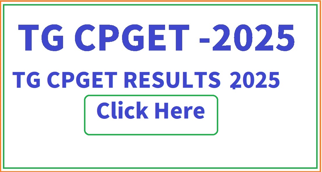 TG CPGET RESULTS 2025